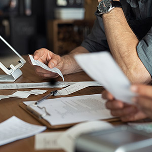 Person working on protecting their business during divorce