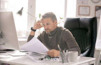 Man asking himself what to do after being served divorce papers