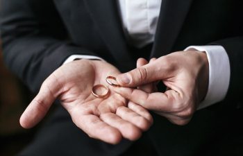 Person holding two rings wondering if you can get married again after an annulment